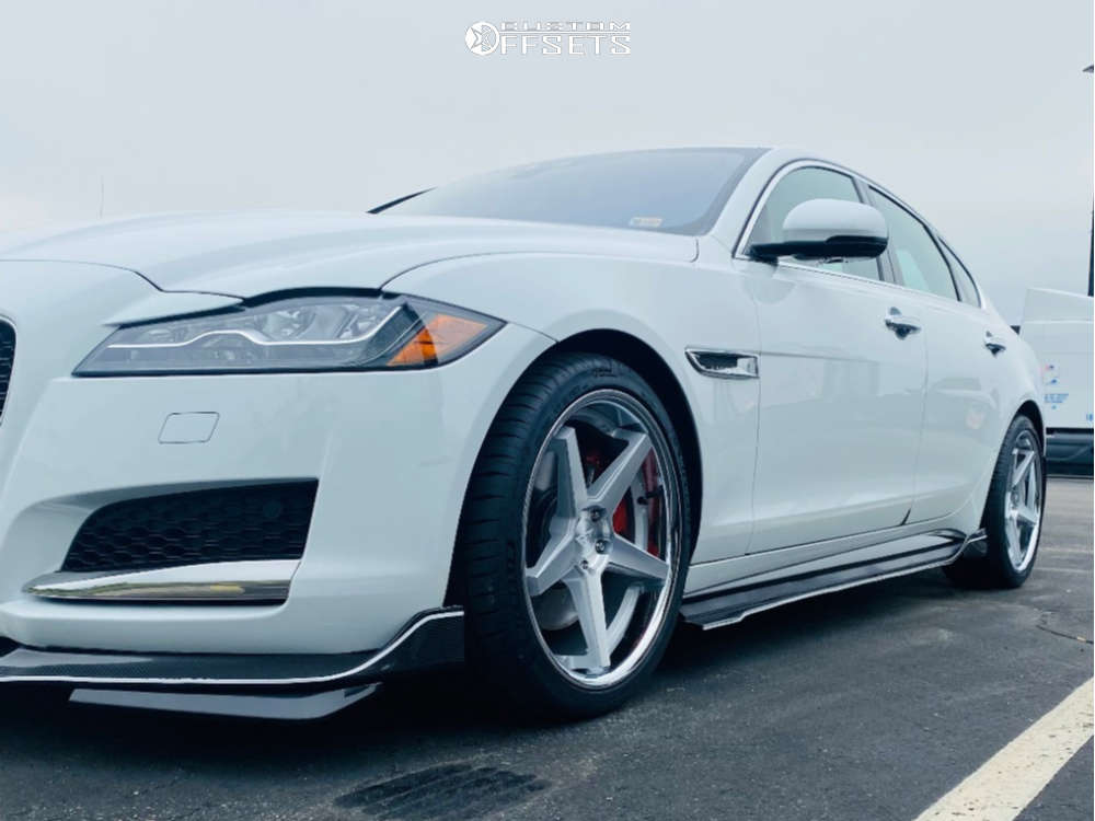 2017 Jaguar XF with 20x9 35 Ferrada Fr3 and 255/55R20 Michelin