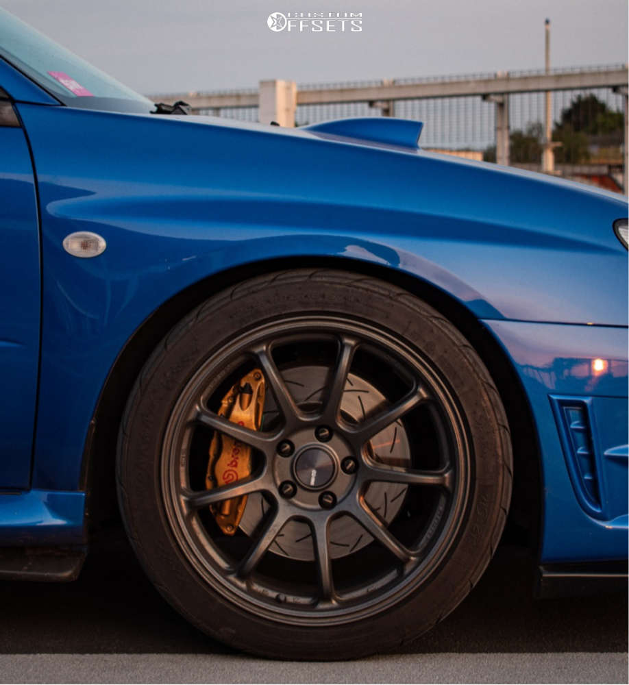 【2/2】インプレッサwrx sti NANKANG 245/40R18 2007 Subaru Impreza with 18x9 42 Enkei Pf09 and 245/40R18 Nankang