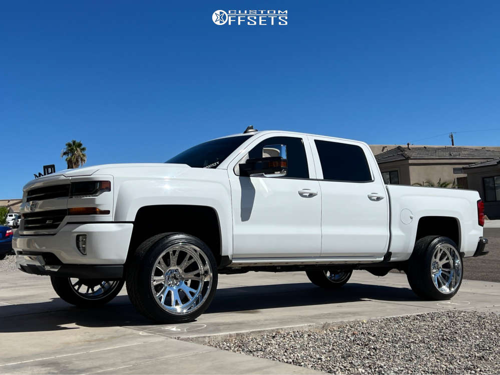2016 Chevrolet Silverado 1500 with 22x12 -44 KG1 Forged Ace