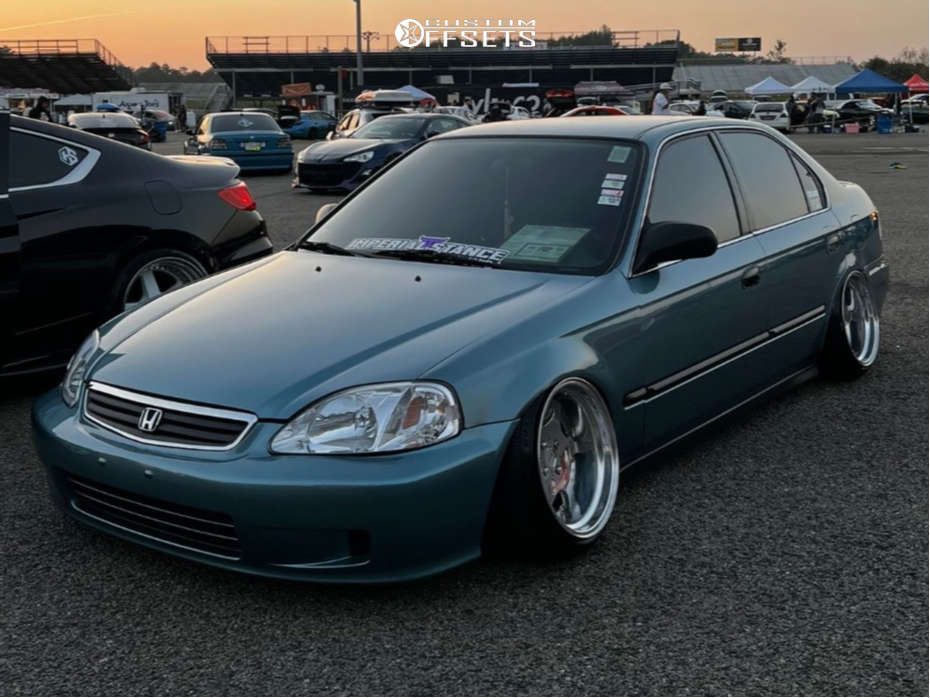 2000 Honda Civic with 16x9.5 15 Weds Bazreia and 205/40R16