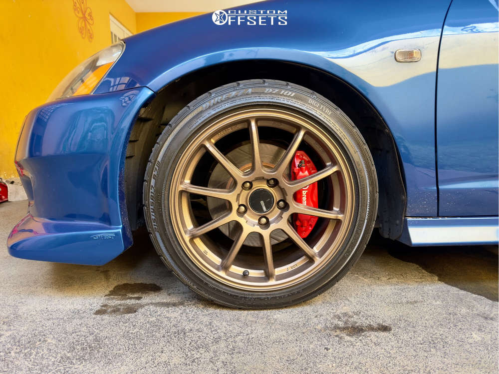 2002 Honda Integra Dc5 Type R with 17x8 40 Enkei Triumph and 215