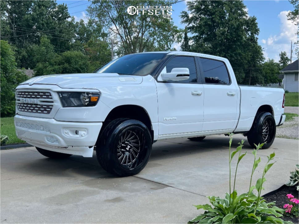 2022 Ram 1500 with 22x12 -51 ARKON OFF-ROAD Caesar and 305/45R22