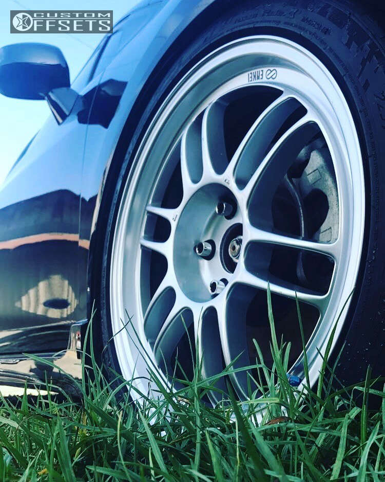 2013 Honda Civic with 18x8 35 Enkei RPF1 and 225/40R18 Federal 595 Rs ...