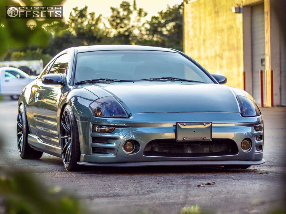 2004 Mitsubishi Eclipse with 19x8.75 38 XXR 527 and 235/35R19 Nitto Nt555 and Coilovers Custom