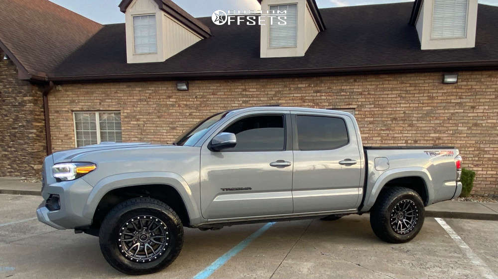 2021 Toyota with 17x9 12 Fuel Rebel 6 and 265/65R17 Nitto Terra
