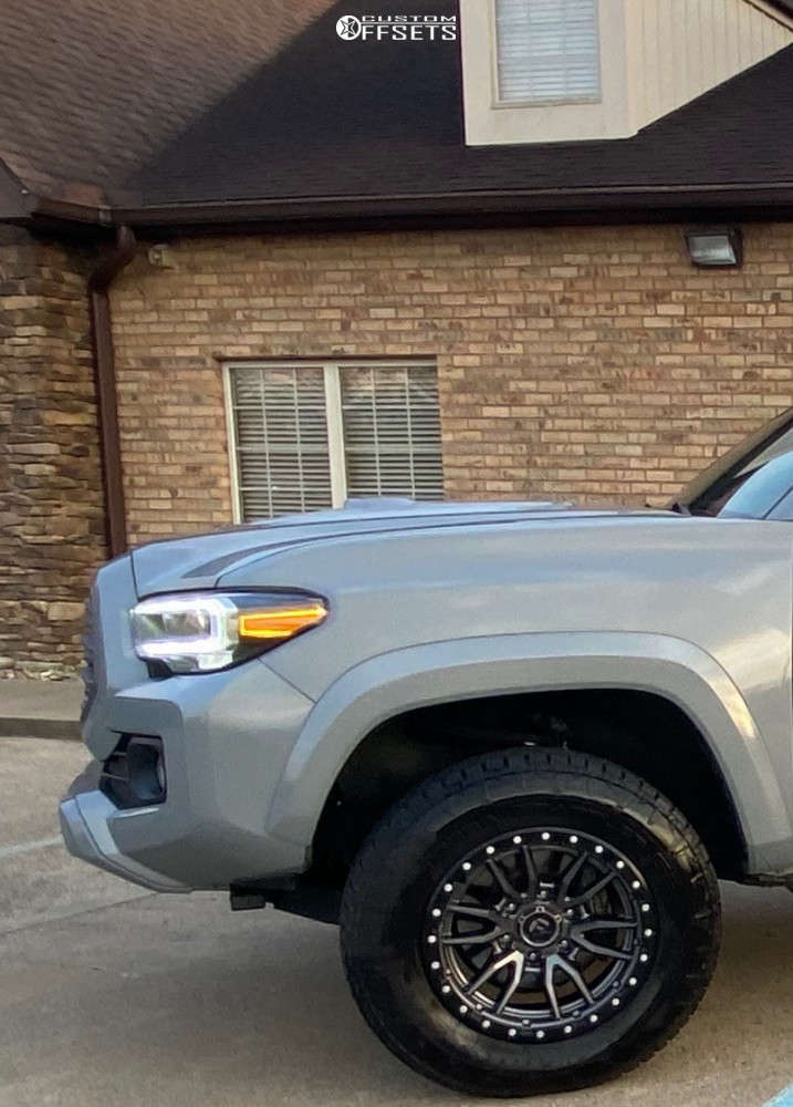 2021 Toyota with 17x9 12 Fuel Rebel 6 and 265/65R17 Nitto Terra