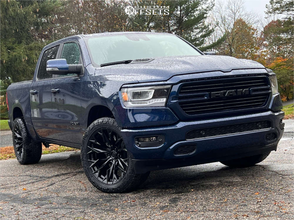 Fuel Flame 6 22x10 18 Matte Black D80422008947 Custom Offsets