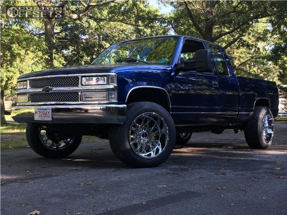 1999 Chevrolet K1500 with 20x12 -51 Vision Rocker and 305/50R20 Nitto ...