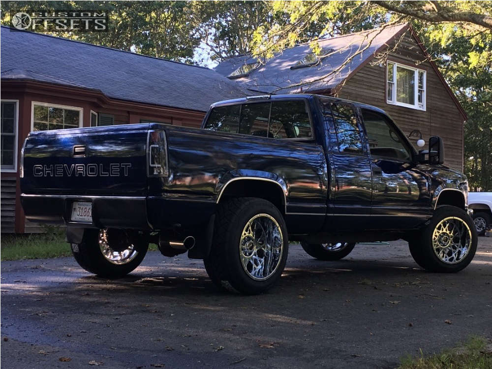 1999 Chevrolet K1500 with 20x12 -51 Vision Rocker and 305/50R20 Nitto ...