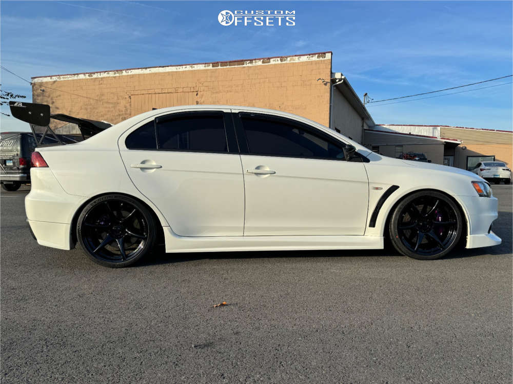 2015 Mitsubishi Lancer with 19x9.5 22 Kansei Tandem and 265/30R19