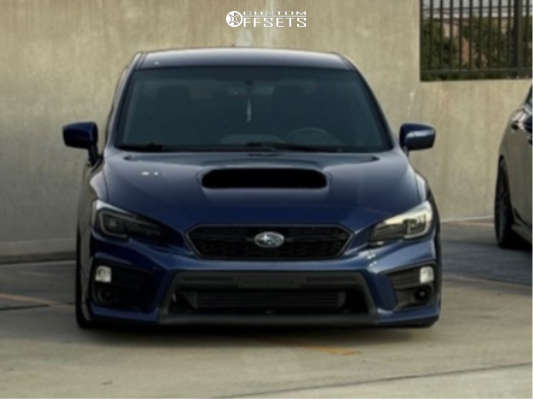 2021 Subaru WRX with 18x9.5 35 Enkei TS10 and 255/35R18 Falken