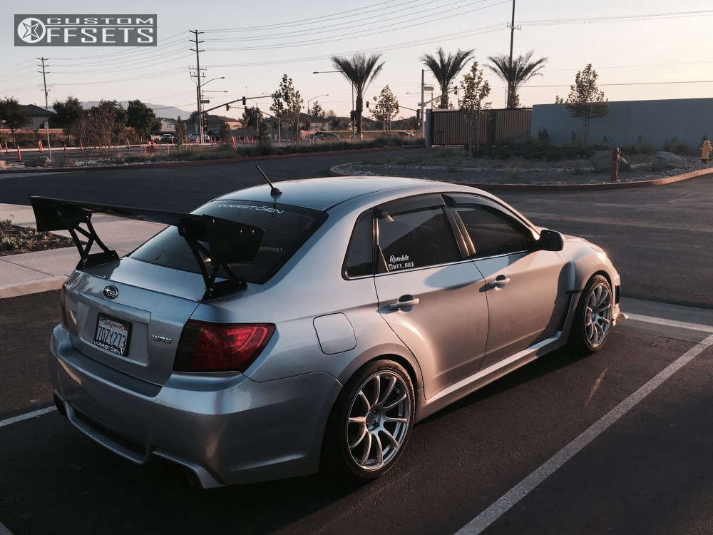2014 Subaru WRX with 18x9.5 35 Varrstoen Mk9 and 265/45R18
