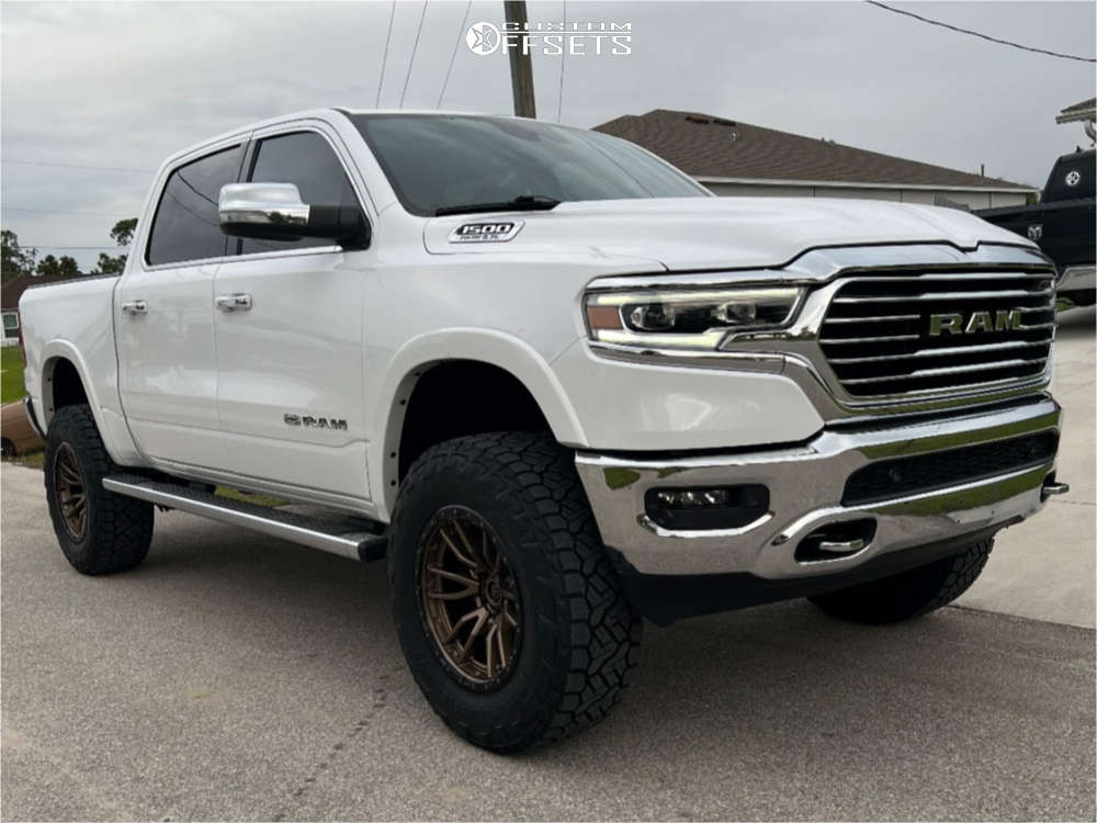 2022 Ram 1500 with 20x10 -18 Fuel Rebel 6 and 37/12.5R20 Nitto Recon ...