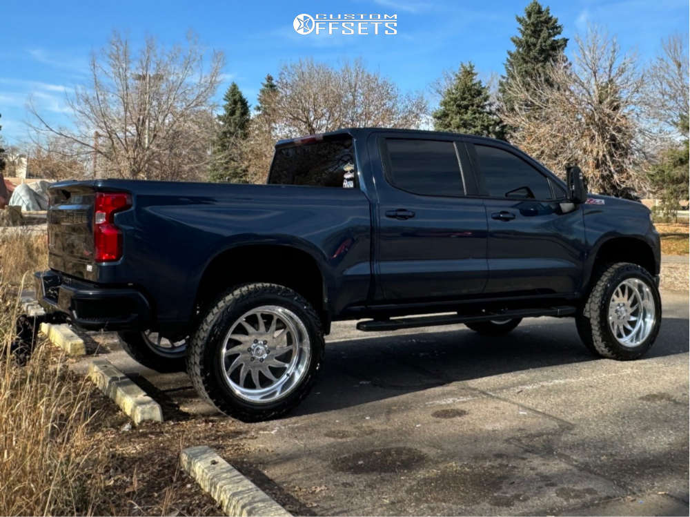 2021 Chevrolet Silverado 1500 with 24x12 40 American Force Spirit Ss