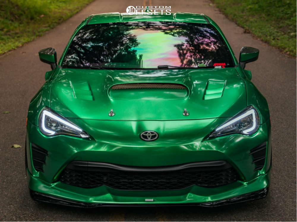 2013 Subaru BRZ with 18x9.5 38 SSR Gtx03 and 245/35R18 Continental