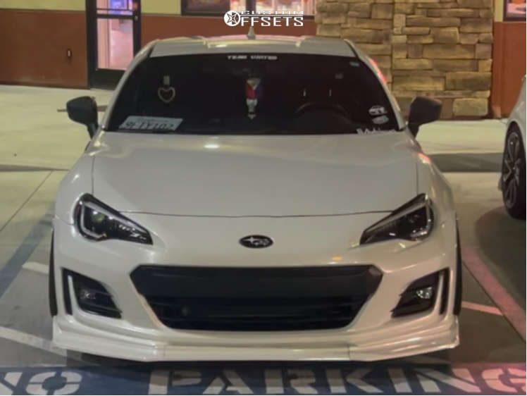 2017 Subaru BRZ with 18x9.5 22 Kansei Tandem and 225/40R18