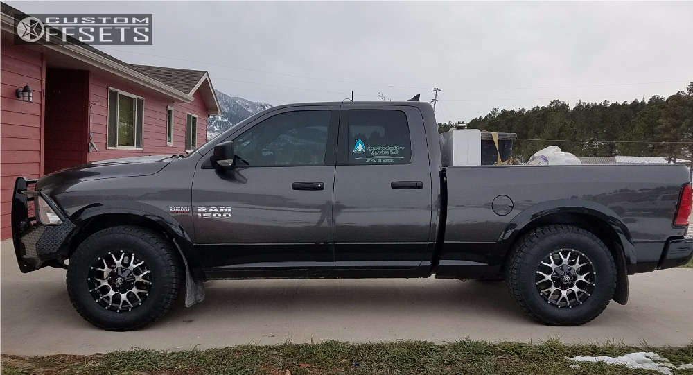 2015 Ram 1500 with 18x9 -12 Mayhem Warrior and 305/65R18 Nitto Terra ...