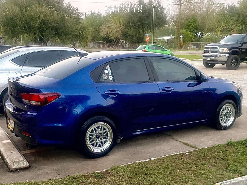 2019 Kia Rio with 15x7 35 Vors Vr7 and 195/50R15 Falken Ziex Ze960
