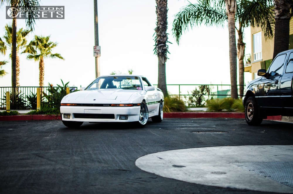 1989 Toyota Supra with 18x9.5 30 Aodhan Ah03 and 225/40R18 Pirelli