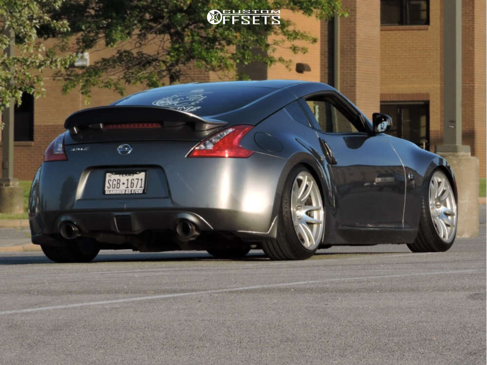 2017 Nissan 370Z with 19x9.5 22 ESR Sr08 and 245/40R19 Hankook Ventus ...