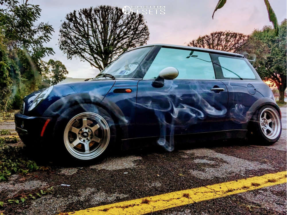 2003 Mini Cooper with 15x8 0 MST Time Attack and 205/45R15 Ironman ...