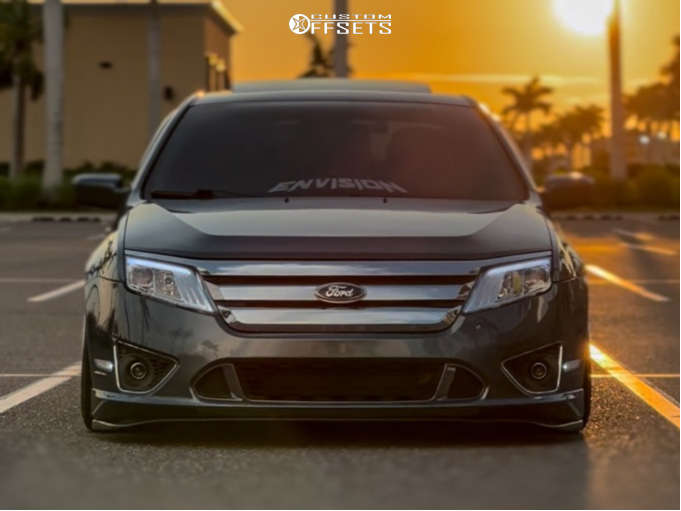 2012 Ford Fusion with 18x9.5 22 ESR Rf2 and 235/40R18 Sailun Atrezzo ...