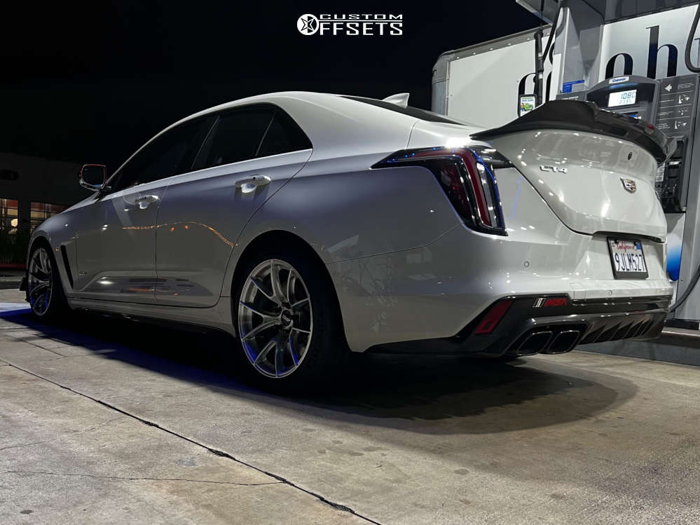2023 Cadillac CT4 with 18x9.5 22 Apex Vs-5rs and 255/40R18 Michelin ...
