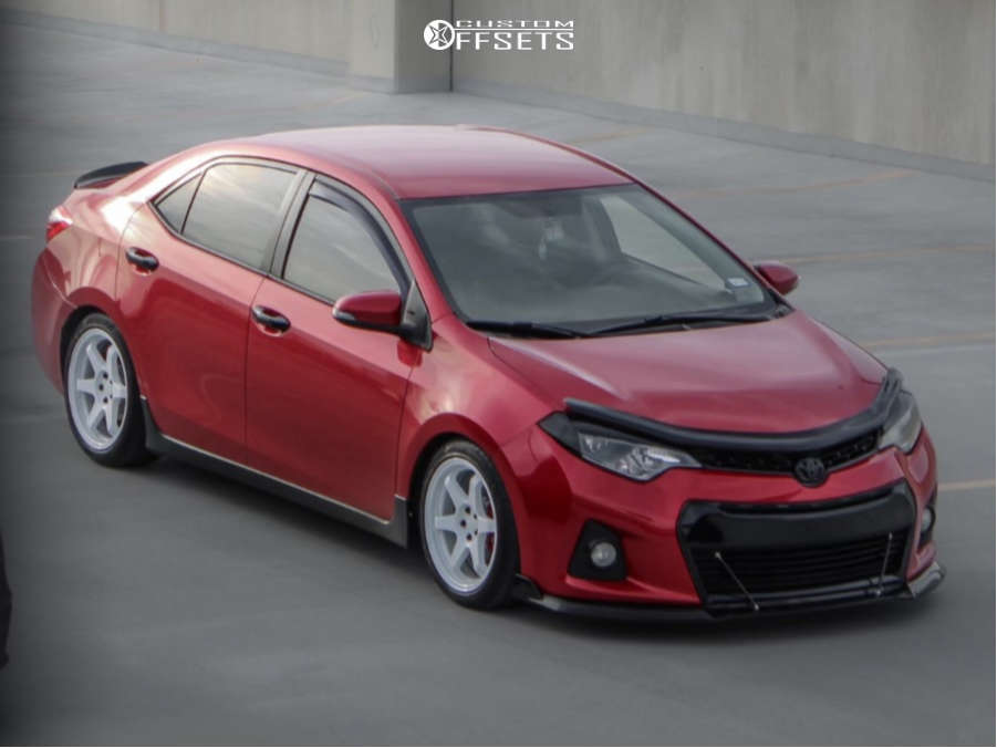 2016 Toyota Corolla with 17x8 35 9SiX9 Six-1 and 215/45R17