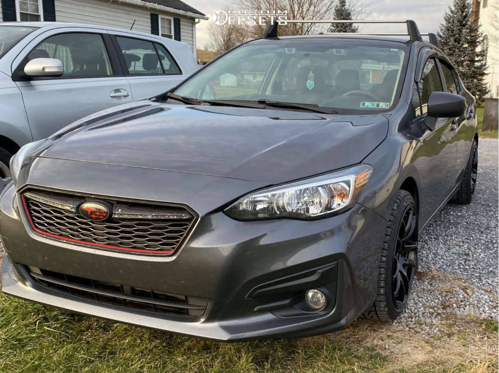 2018 Subaru Impreza with 18x8.5 35 Vors TR4 and 225/40R18 Falken