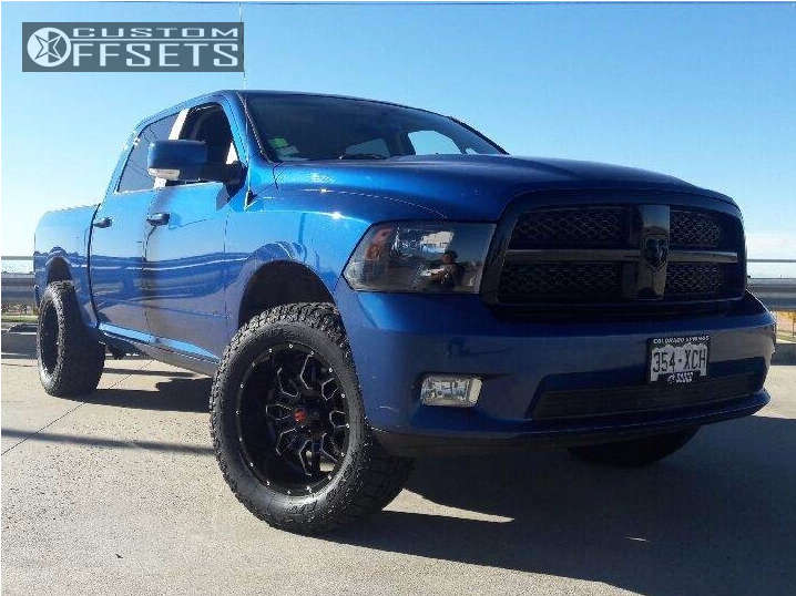 2009 Dodge Ram 1500 Wheel Offset Super Aggressive 3"5" Leveling Kit