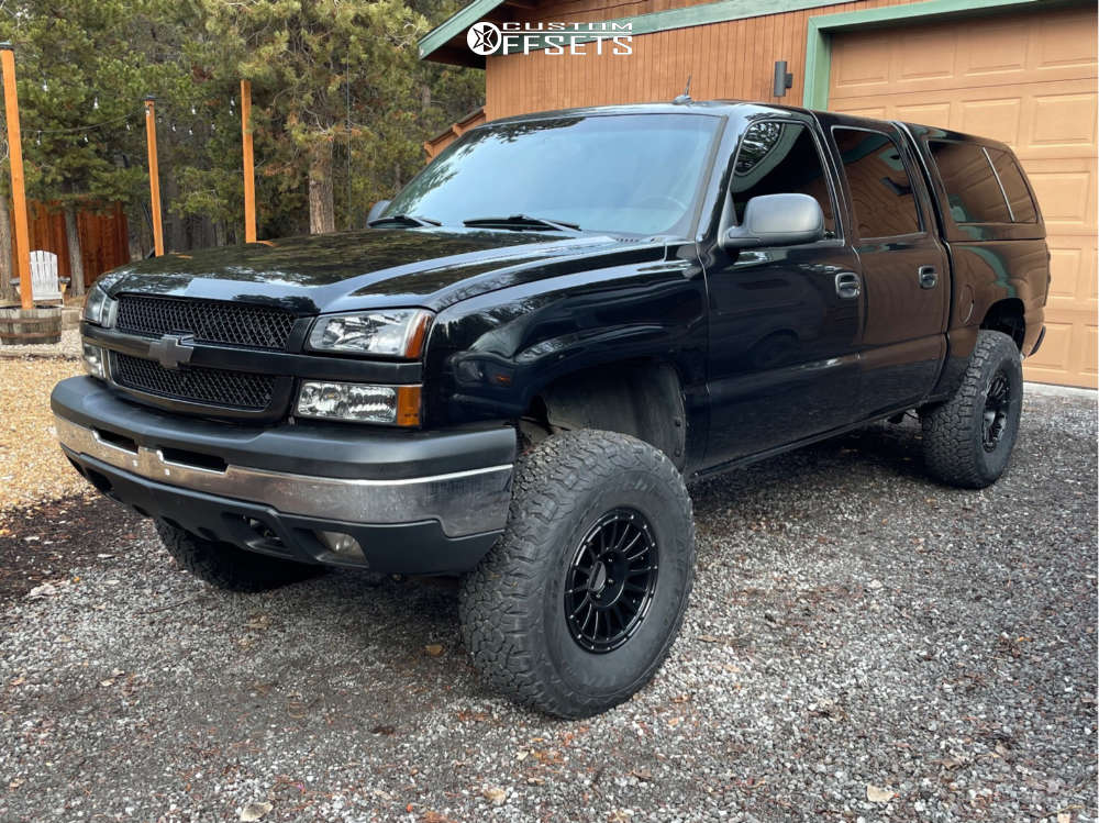 2004 Chevrolet Silverado 1500 with 17x8.5 0 Method Mr314 and 37/12.5R17 ...