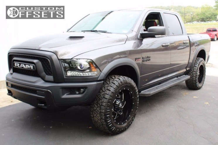 2016 Ram 1500 with 20x10 -24 Dropstars 652bm and 35/12.5R20 Nitto Ridge ...