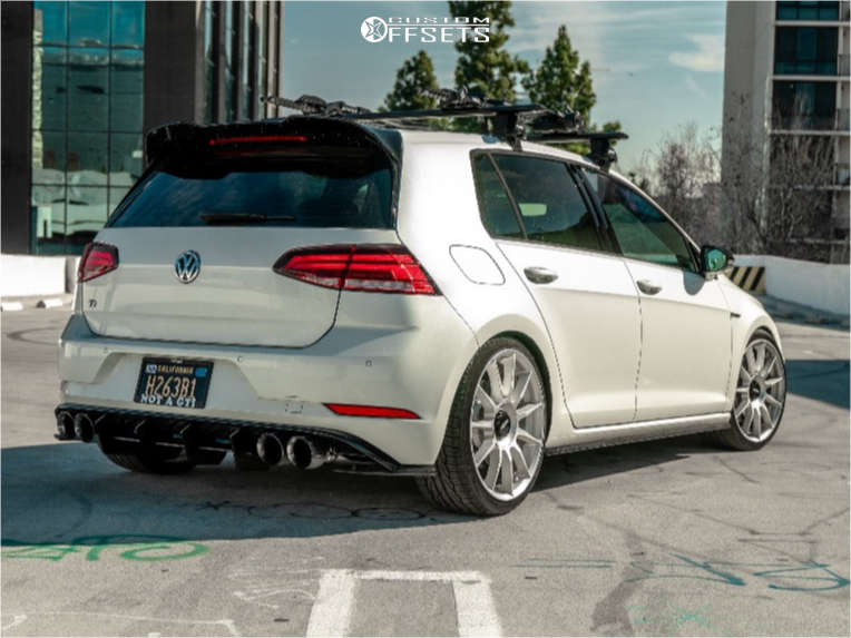 2018 Volkswagen Golf R with 19x8.5 45 Rotiform Dtm and 235/35R19 Toyo ...