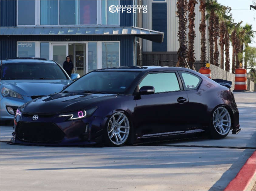 2015 Scion TC with 18x9.5 22 ESR Cs8 and 215/35R18 Accelera PHI and Air ...