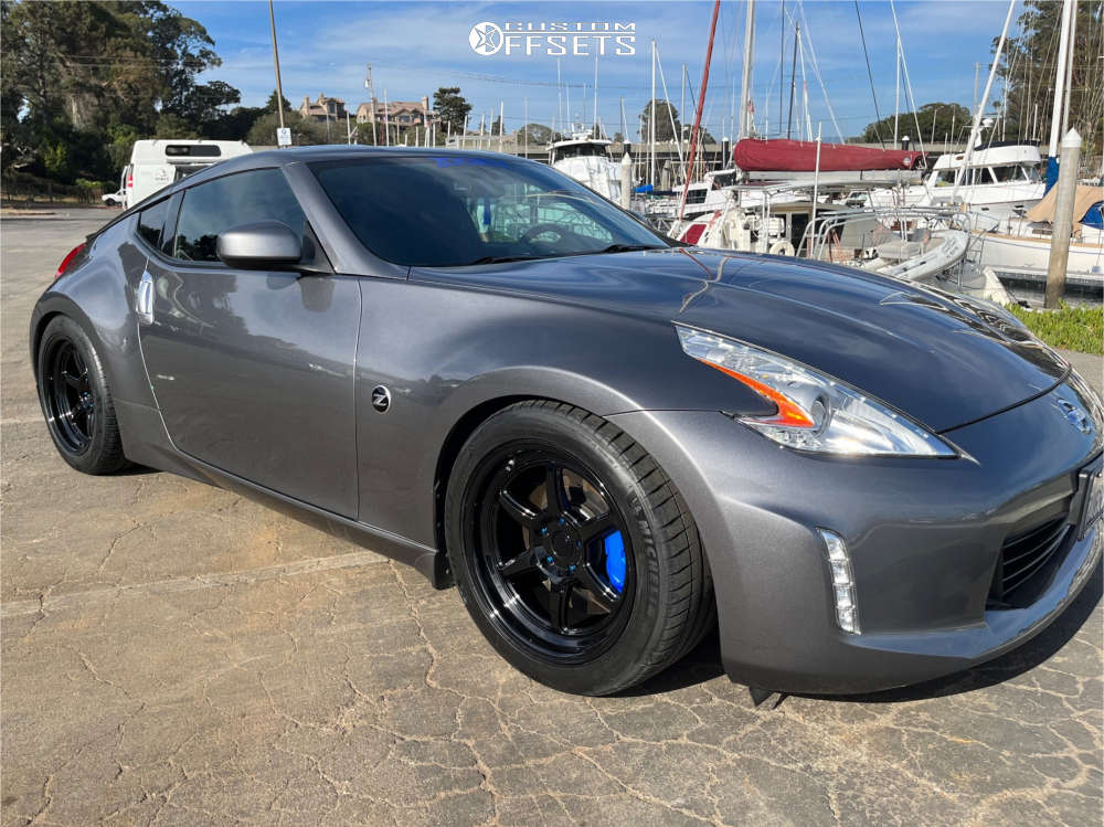 2015 Nissan 370Z with 18x9.5 22 Kansei Roku and 265/40R18