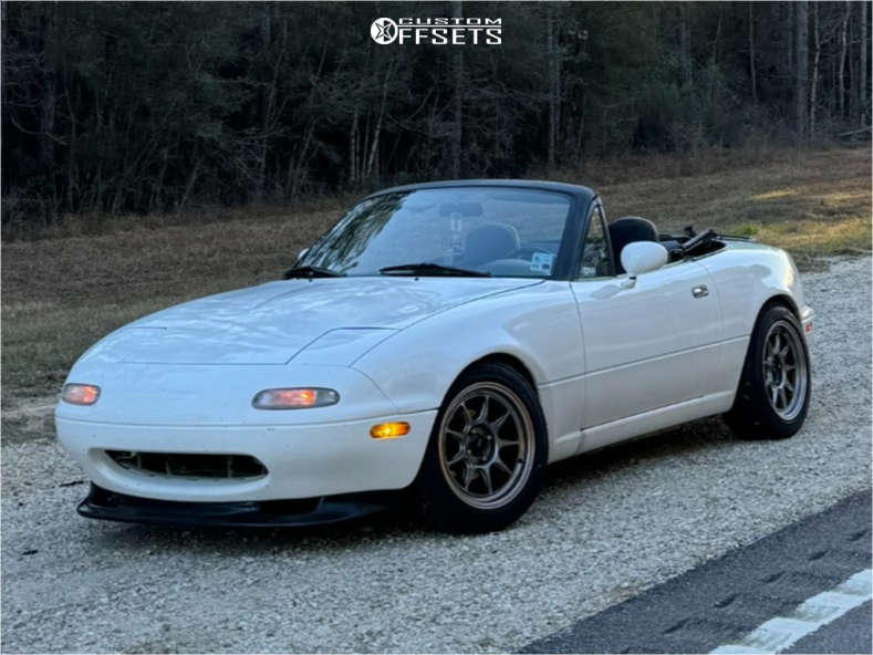1990 Mazda Miata with 15x8 25 Konig Countergram and 205/50R15