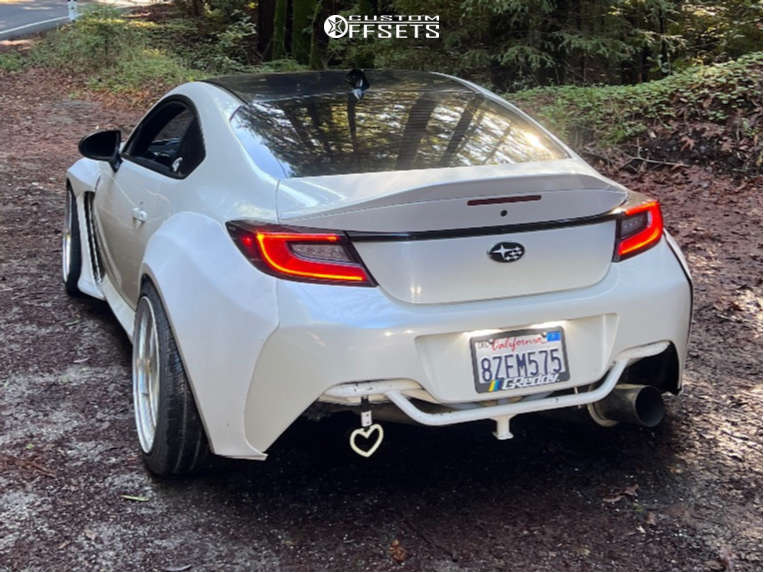 2022 Subaru BRZ with 18x10.5 5 Work Meister L1 3P and 265/35R18 ...