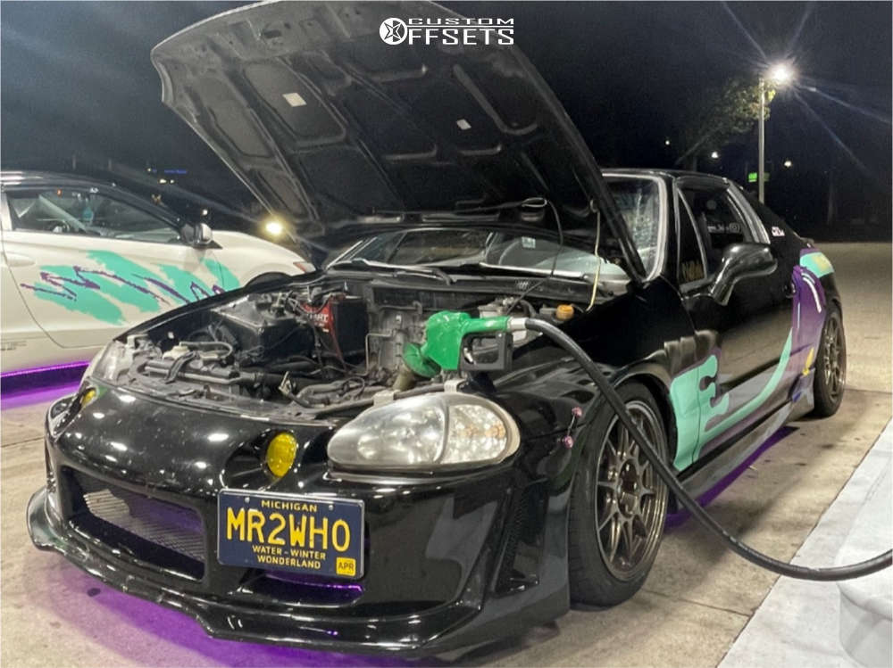 1994 Honda Civic Del Sol with 16x8 35 Konig Dekagram and 205/40R16