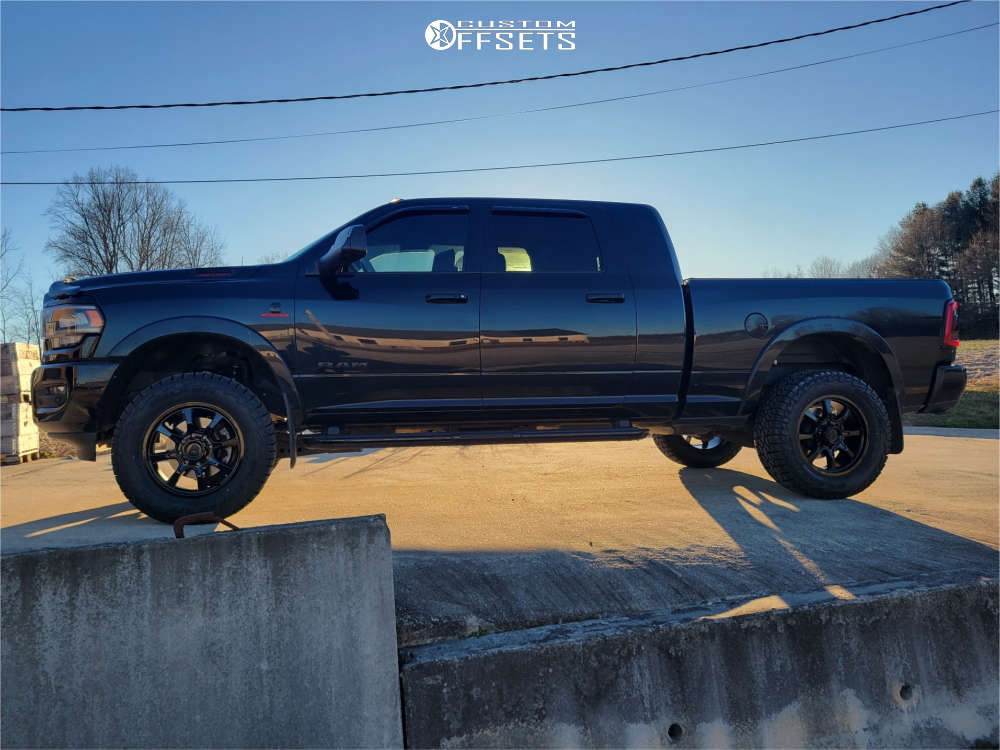 1 2019 2500 Ram Laramie Skyjacker Leveling Kit Gear Off Road Glock Gloss Black