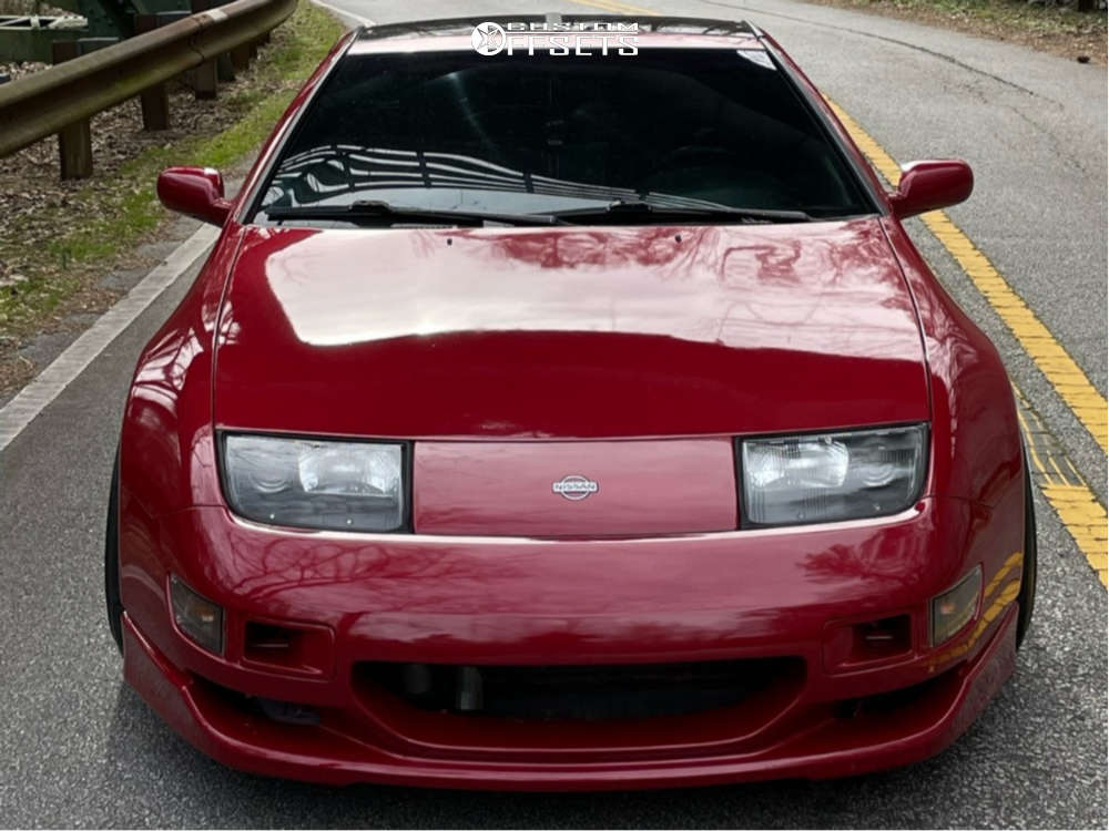 1993 Nissan 300ZX with 18x9.5 22 Kansei Knp and 225/40R18 Nitto