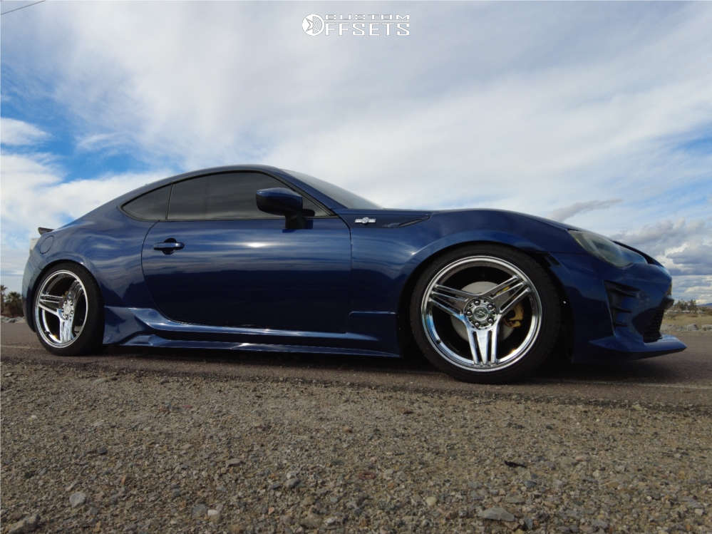 2016 Scion FR-S with 18x9.5 35 Anovia Treble and 215/40R18