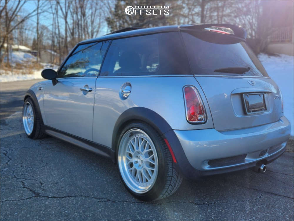 2005 Mini Cooper with 17x8 35 Aodhan Ah02 and 205/45R17 Falken Ziex ...