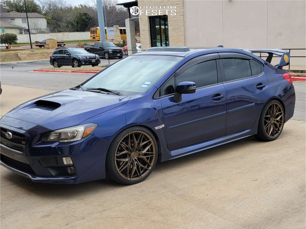 2016 Subaru WRX STI with 20x9 35 Rohana Rfx17 and 265/30R20 Lexani
