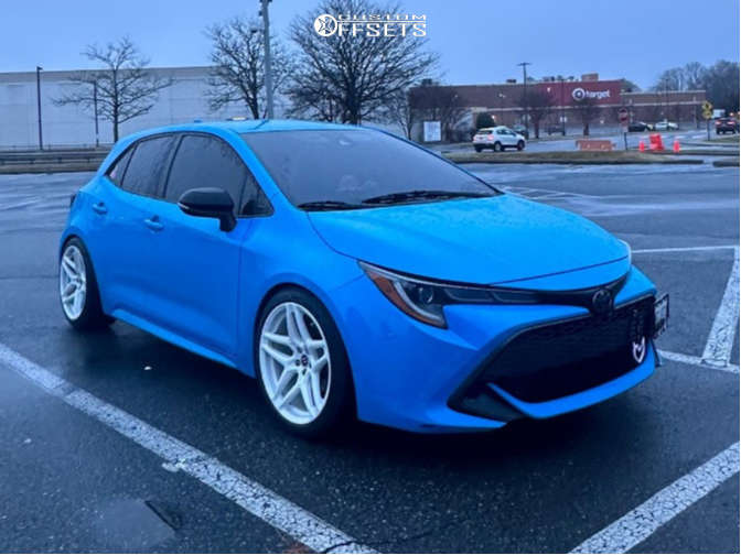 Tonosumo 2019 Toyota Corolla with 18x9.5 22 Heritage Ebisu MonoC and