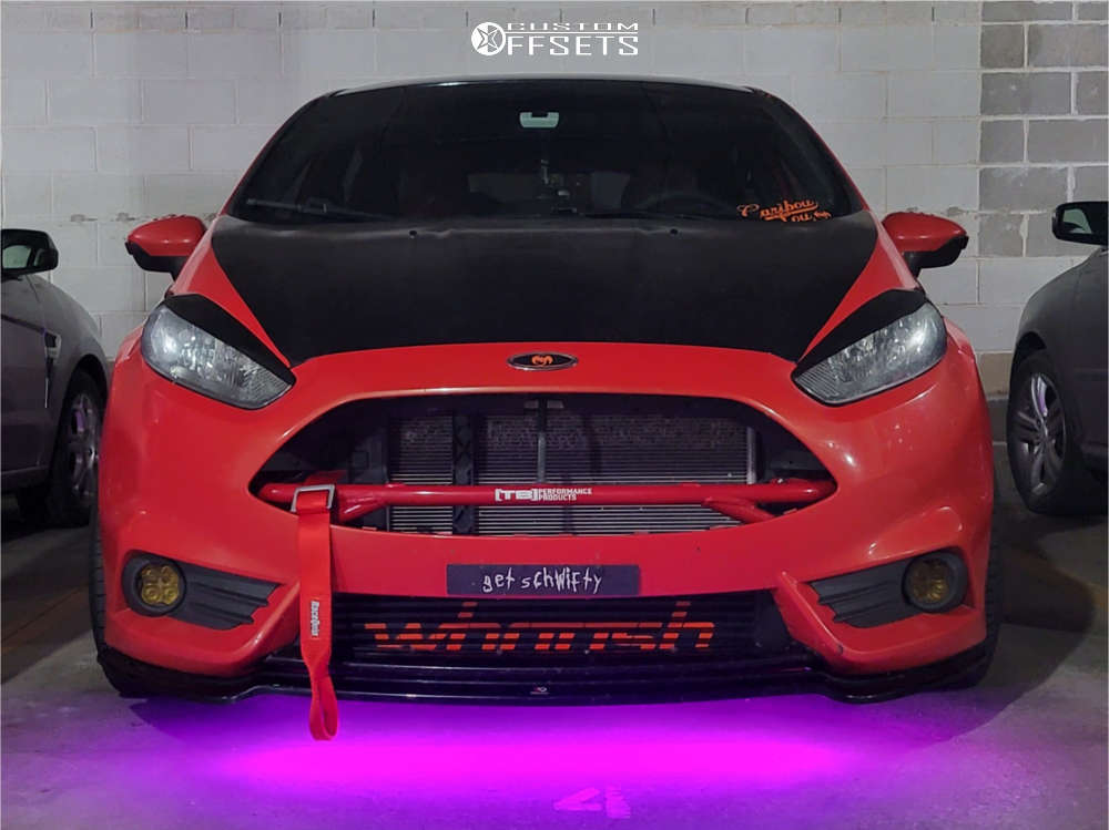 2014 Ford Fiesta with 17x8 35 Vors Tr4 and 205/40R17 Nitto Neo Gen