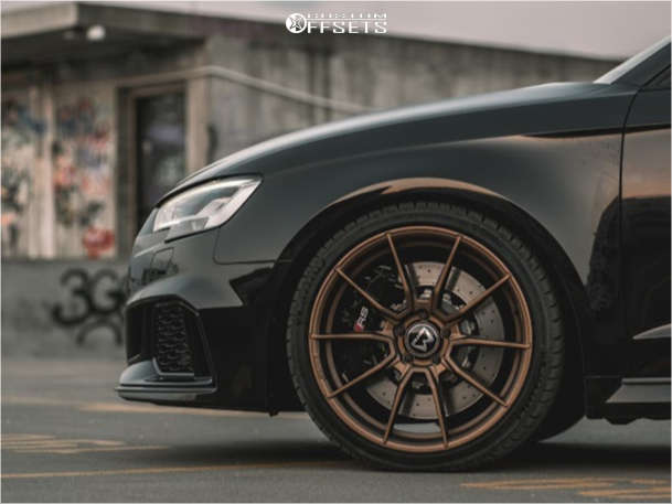 2019 Audi RS3 with 19x8.5 43 Motec Ultralight and 235/35R19
