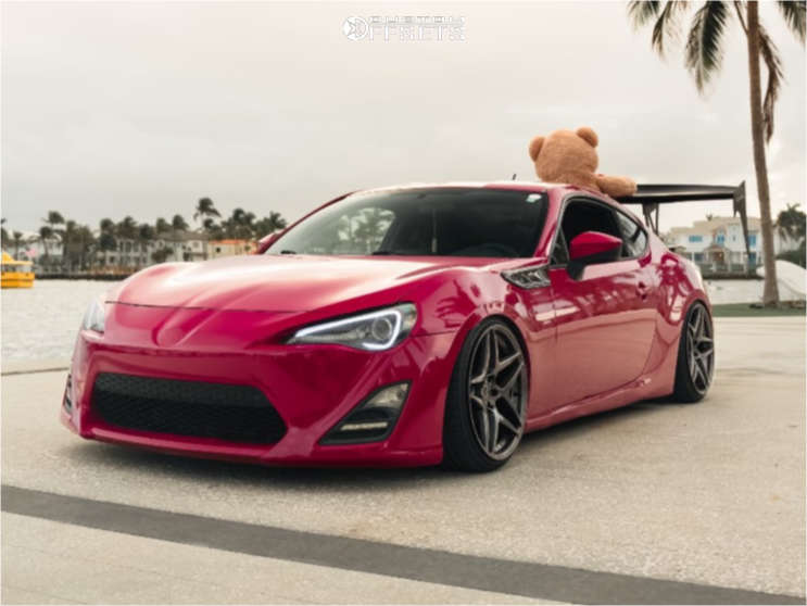 2013 Scion FR-S with 18x9.5 22 Kansei Astro and 215/25R18