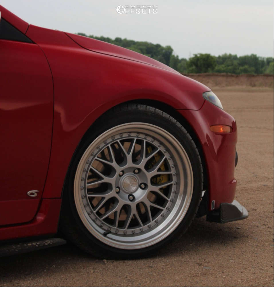 2007 Mazda 6 with 18x9.5 30 Aodhan Ah02 and 245/45R18 Falken Atr