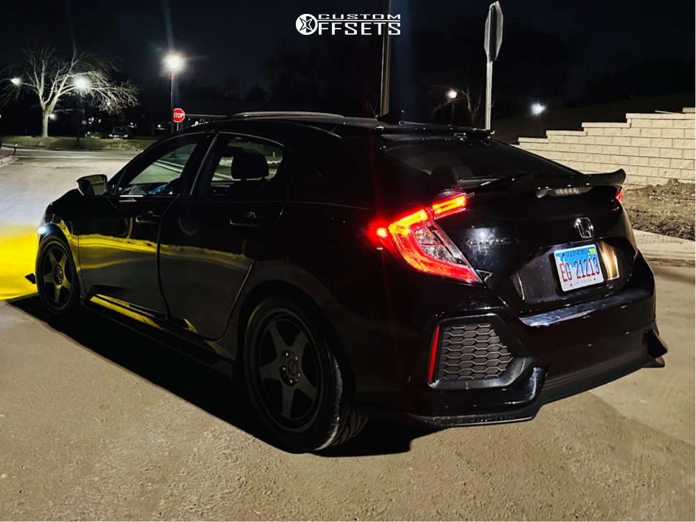 2018 Honda Civic with 18x8.5 35 Kansei Knp and 245/40R18