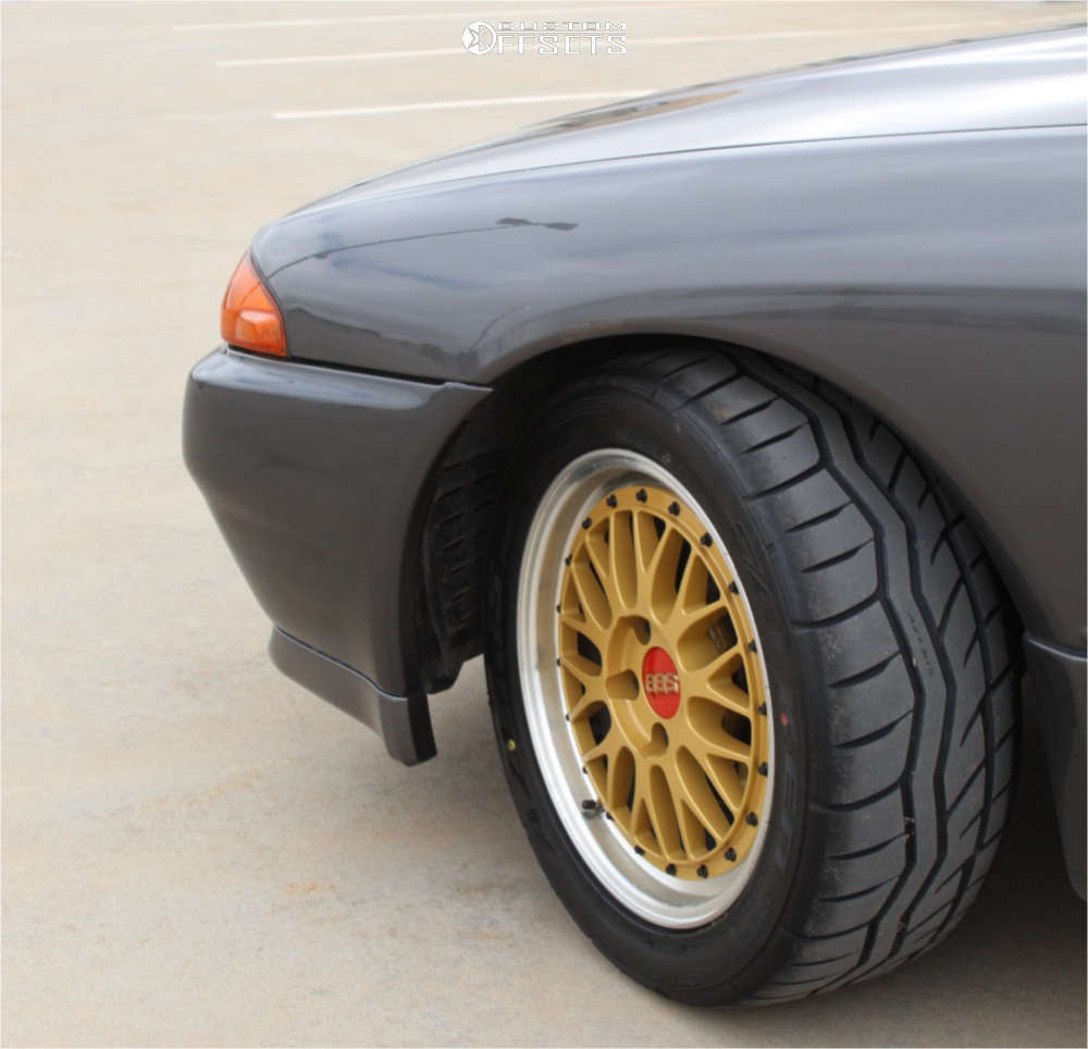 1991 Nissan Skyline with 17x8 40 BBS Lm and 245/45R17 Falken